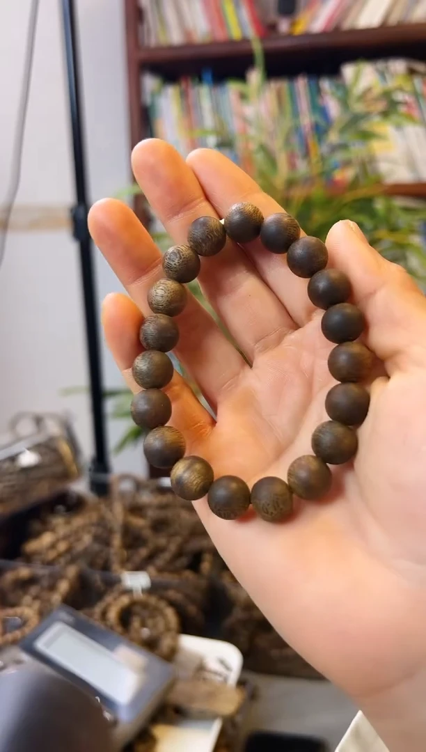 【闪购商品】沉香手串棋楠圆珠单圈
