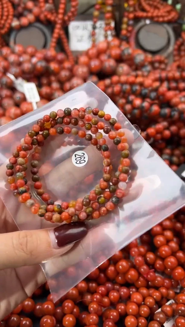 未镶嵌手串南红玛瑙4+