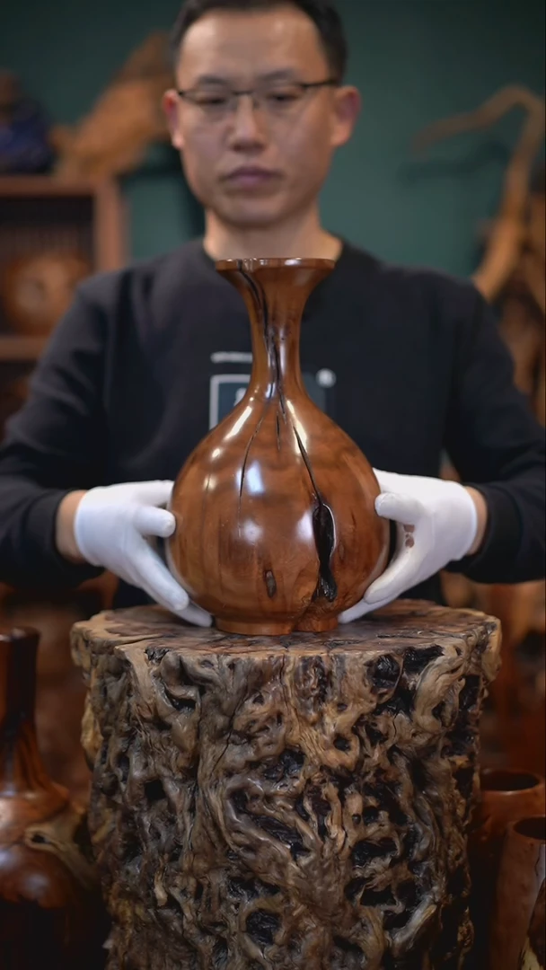 【闪购商品】枣木雷击枣木玉壶春