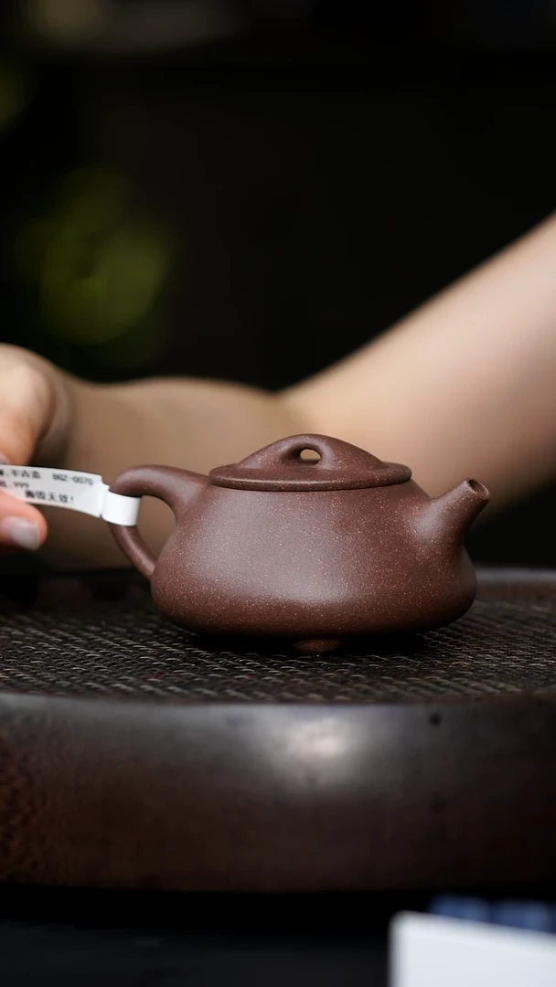 茶壶紫砂0803早场直播半古斋景舟石瓢-紫泥-160ccBGZ-0070
