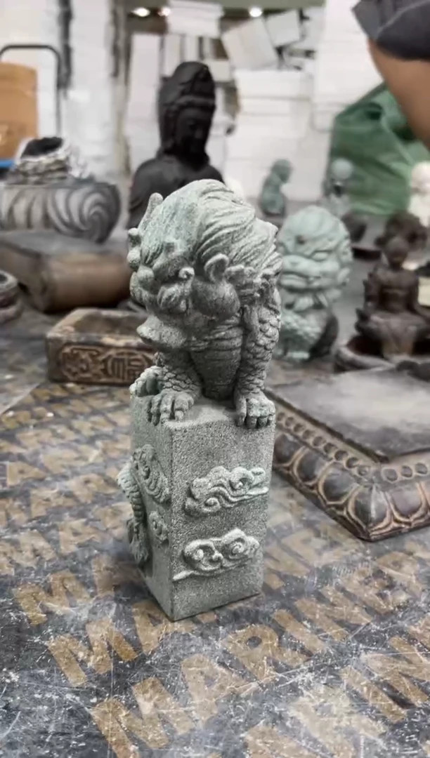 陶土青砂石 应龙【微瑕】