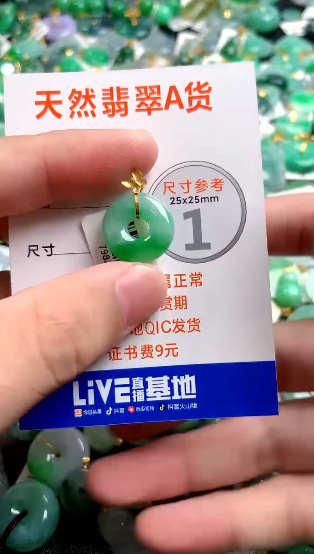 颈饰18K金镶嵌翡翠0583844047