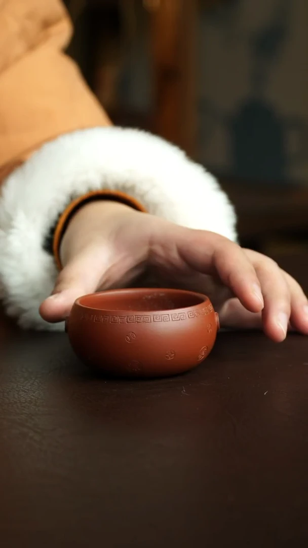 茶杯紫砂32号 钱袋杯 宜兴紫砂原矿作品