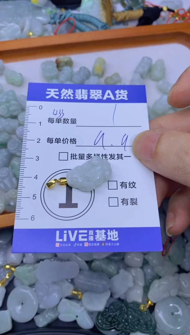 颈饰未镶嵌翡翠天然翡翠A货批量多样性发一件