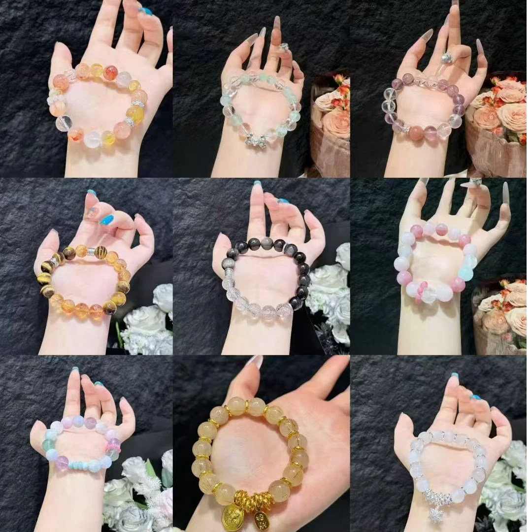 【一物一拍】天然水晶 设计款手串手链吊坠项链多样性发其一通用