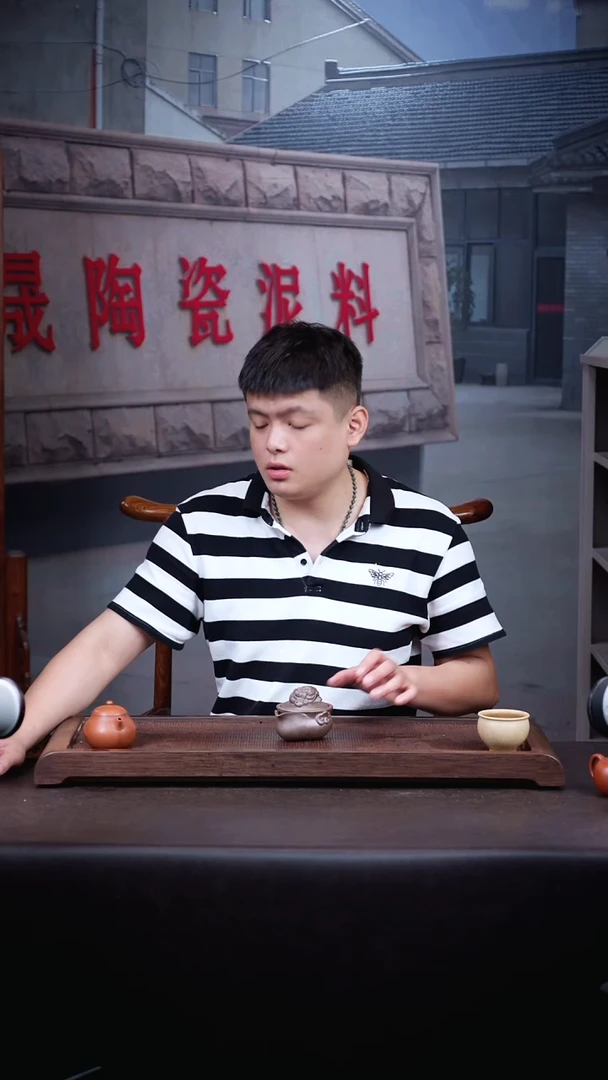 茶壶紫砂岩中泥貔貅宝瓶