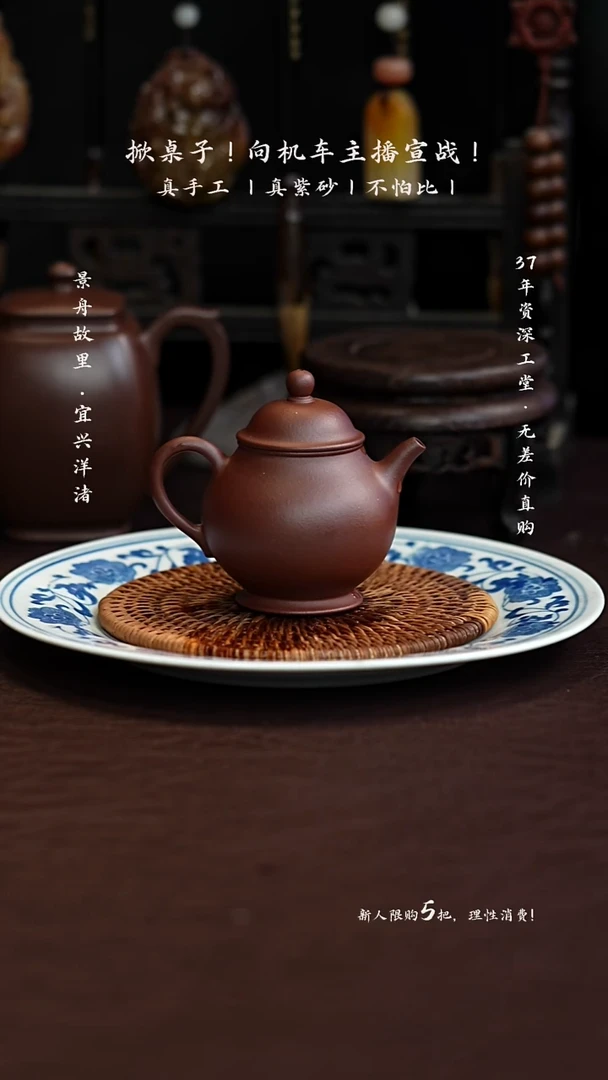 茶壶紫砂原矿手工底槽清高潘100C