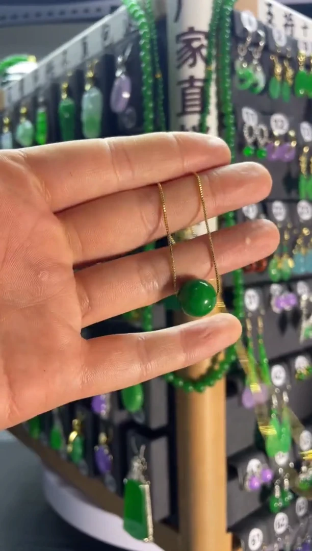 【闪购商品】翡翠颈饰银S925镶嵌043.....