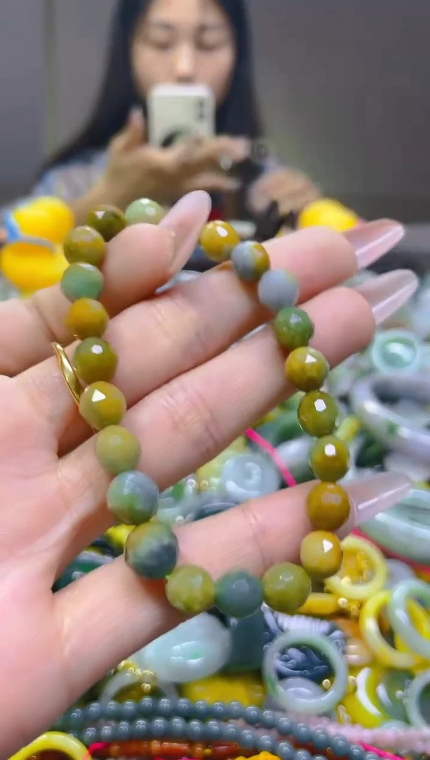 翡翠未镶嵌颈饰7MM/U/翡翠A货一图一物