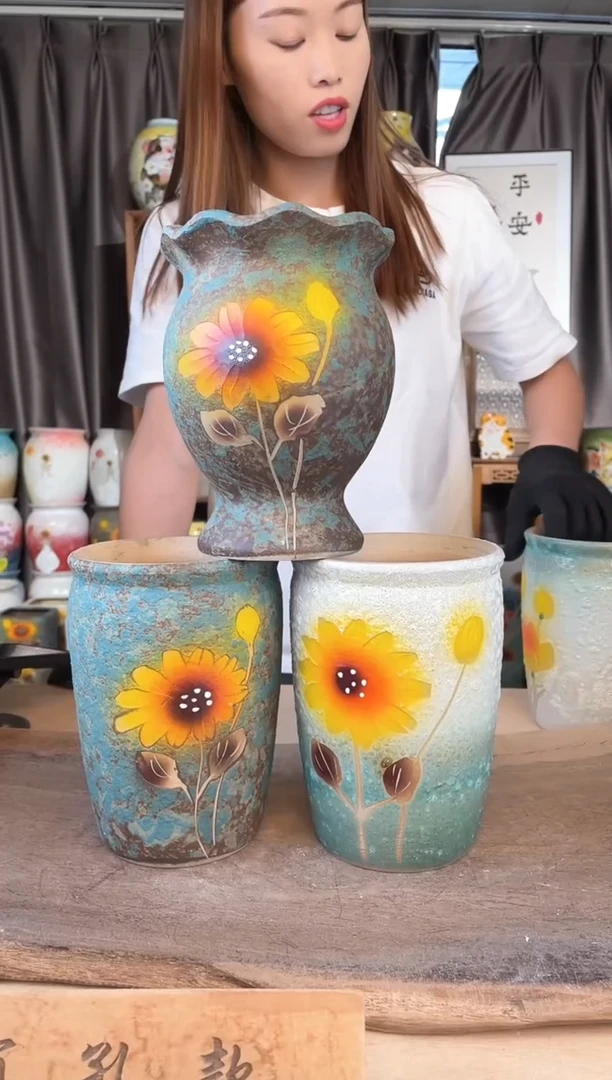 摆件25-218口12高17微瑕3个