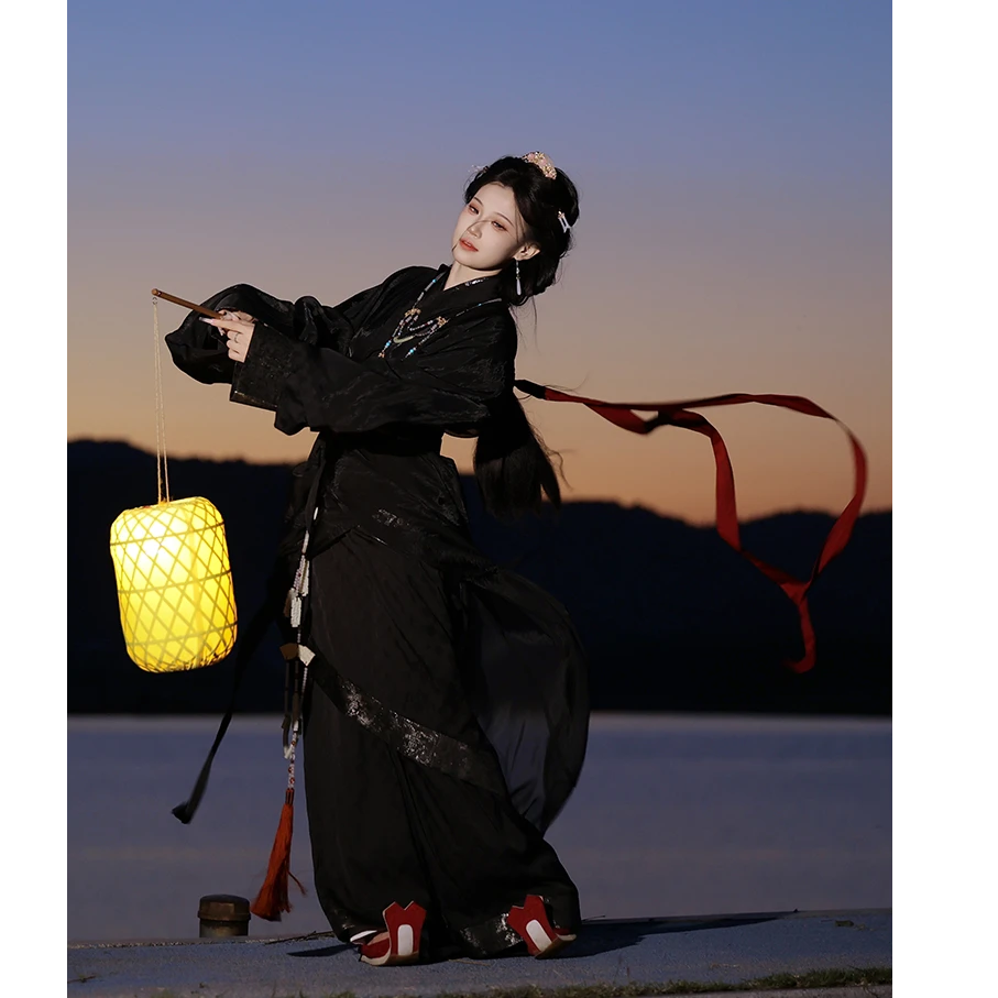 醉今朝 西汉制【思美人】两周年店庆仿陶俑改良纱衣双绕曲裾汉服