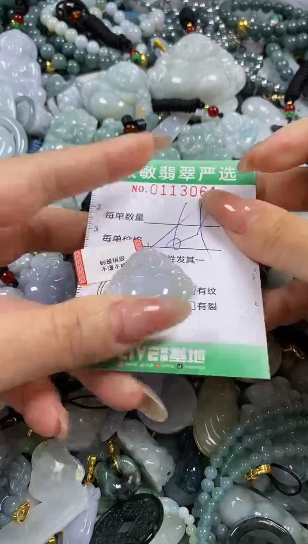 【闪购商品】翡翠颈饰未镶嵌闪购0113061多样性发其一