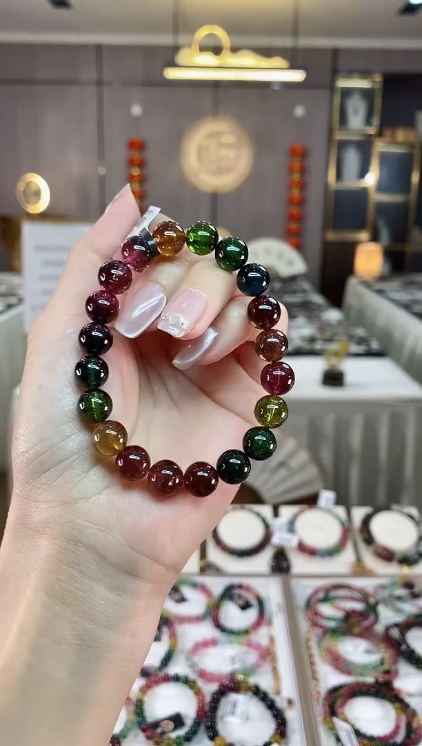 【闪购商品】碧玺单圈手串9mm+未镶嵌（多样性发一条）hon