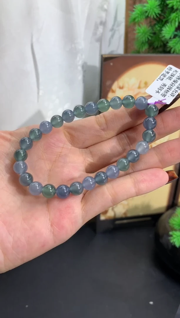 未镶嵌手串翡翠卡7mm（危地马拉