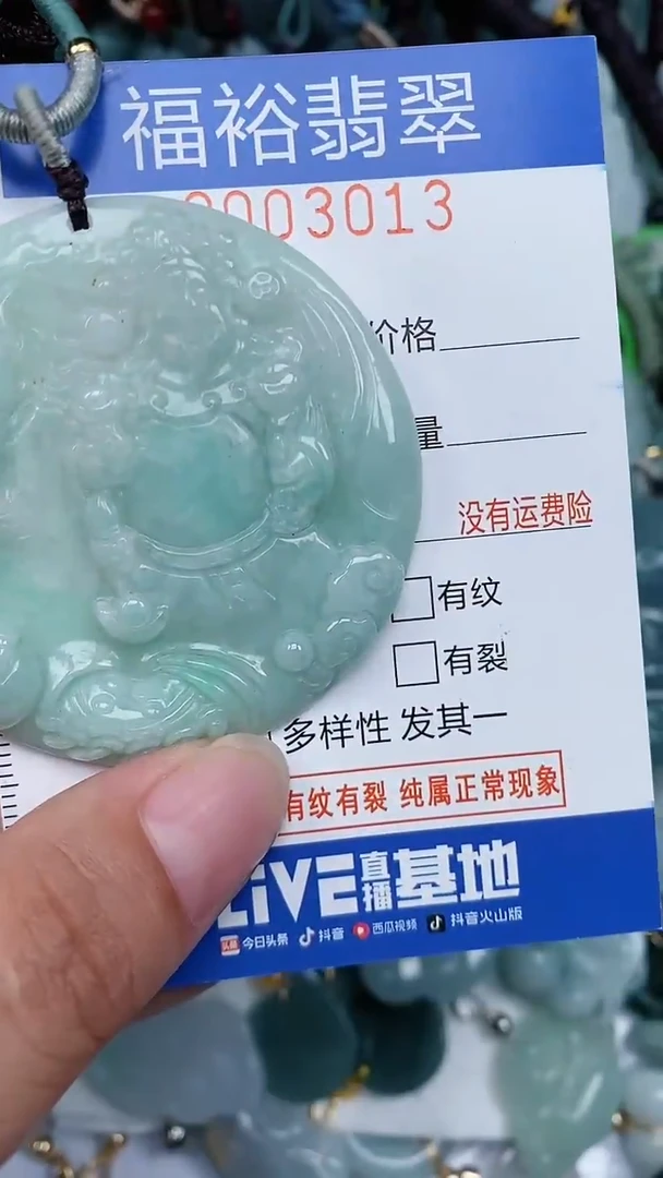 翡翠未镶嵌颈饰...0003013