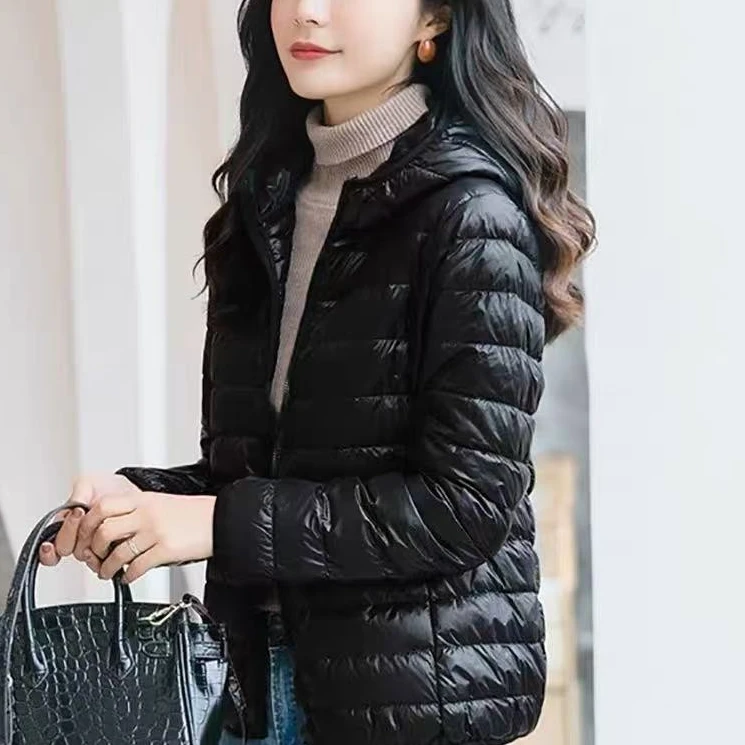 064 保暖短款立领纯色羽绒防风轻薄羽绒服C4
