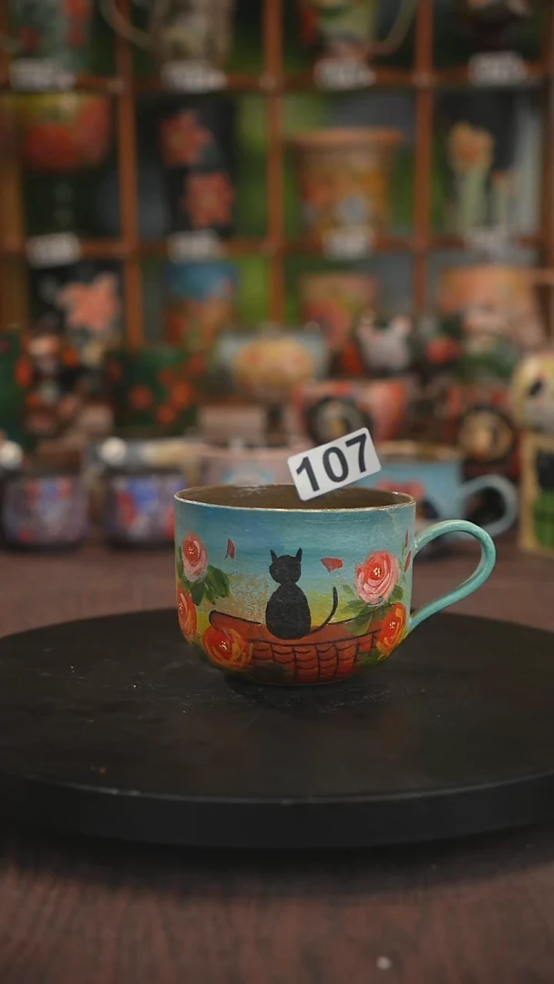 紫砂油画手绘釉下彩107