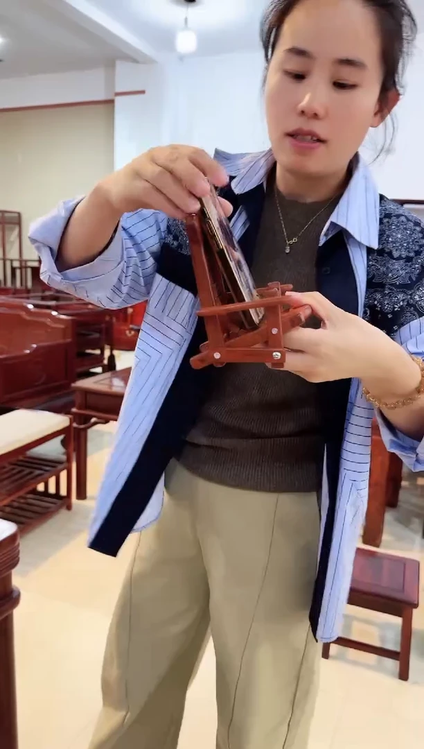 国标红木大果紫檀手机支架