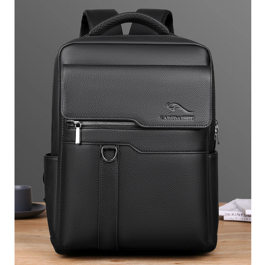 男士双肩包背包商务男包大容量复古旅行包男式公文包潮流时尚背包