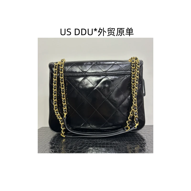 A145 黑色亮面25流浪百搭单肩包L3360/L007