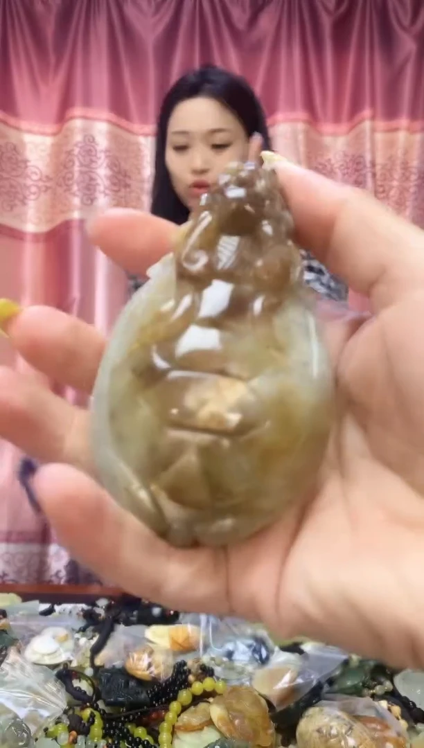 未镶嵌岫玉手把