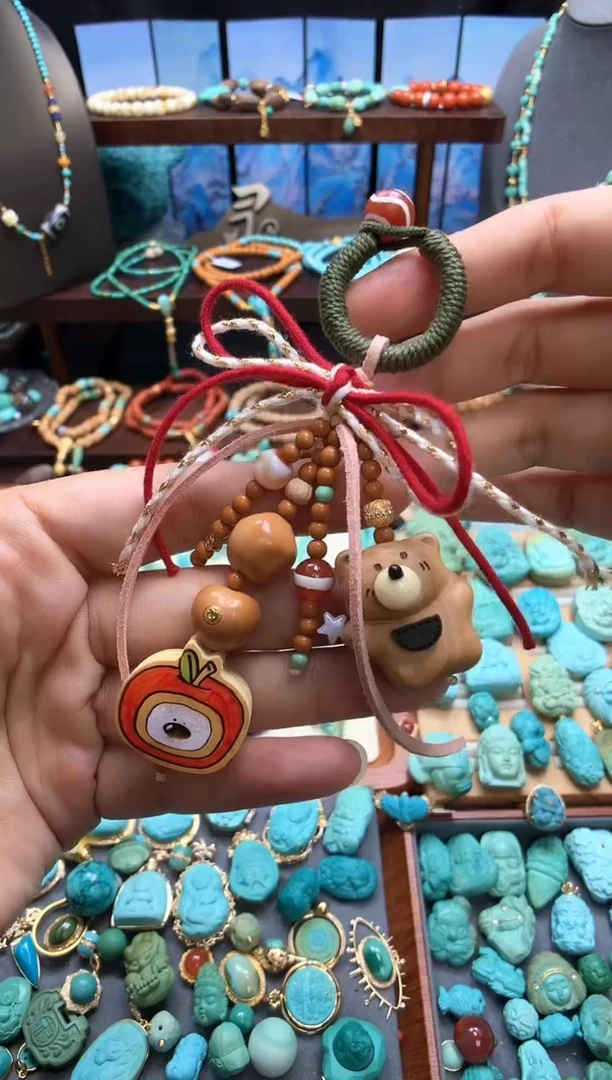 木质类精品包包挂件