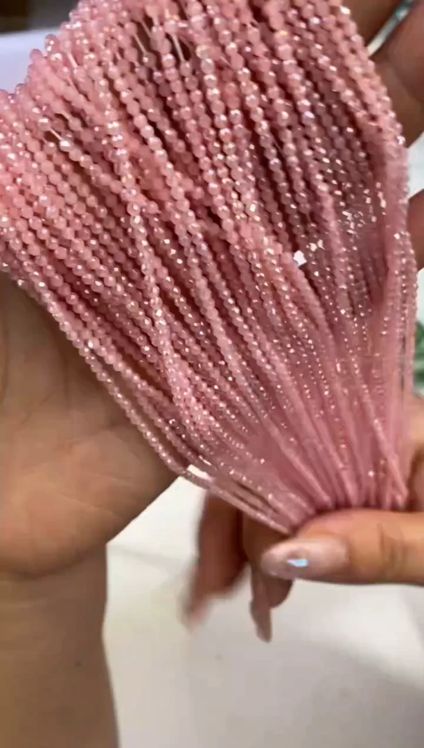 玻璃27128卡0.8水晶扁10条ab彩水粉玉