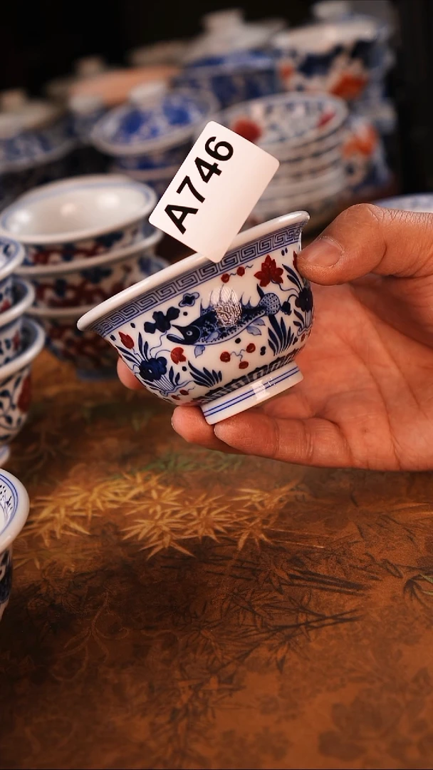 好*鱼景德镇手工手绘茶器大