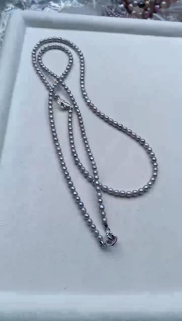 项链合金淡水珍珠多样性发其一，非无暇