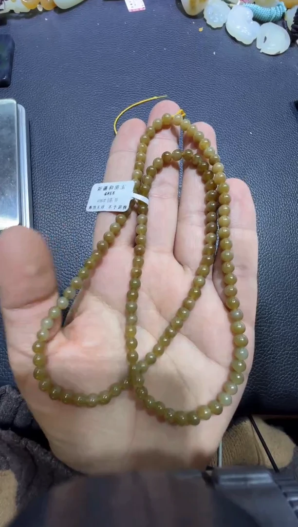 未镶嵌手串和田玉和田玉卡5长串（产地直发）