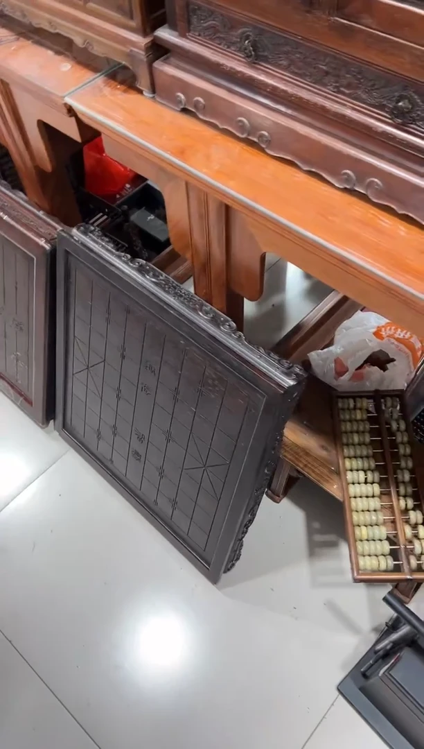 四*V紫檀木象棋棋盘55