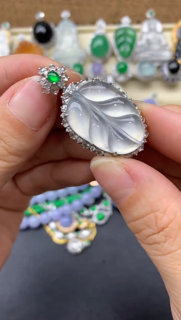 【闪购商品】翡翠颈饰18K金镶嵌463-中国好珍宝