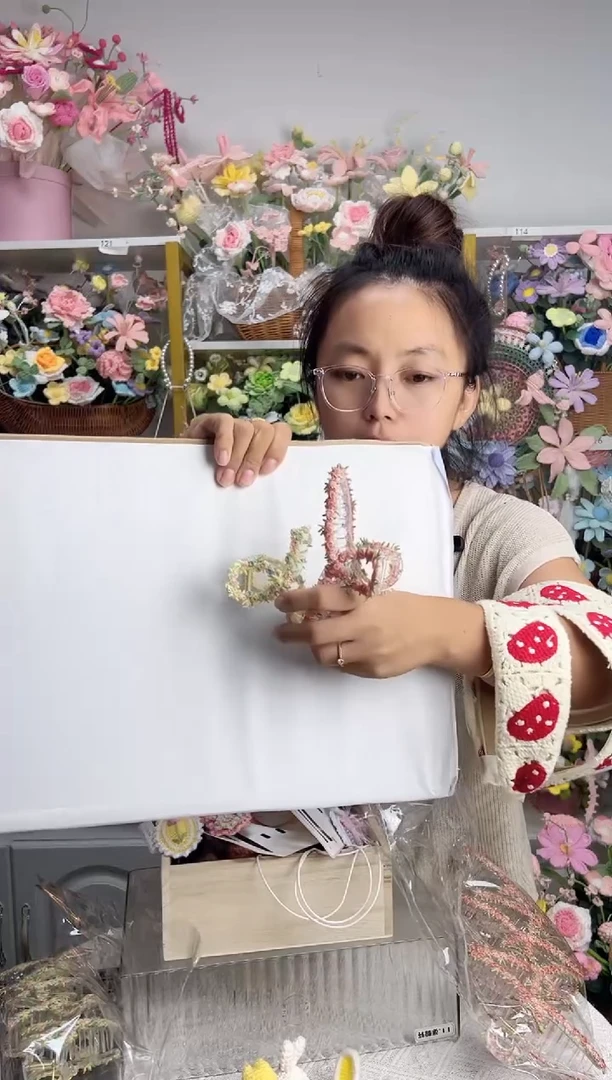 纯手工毛线花定制款