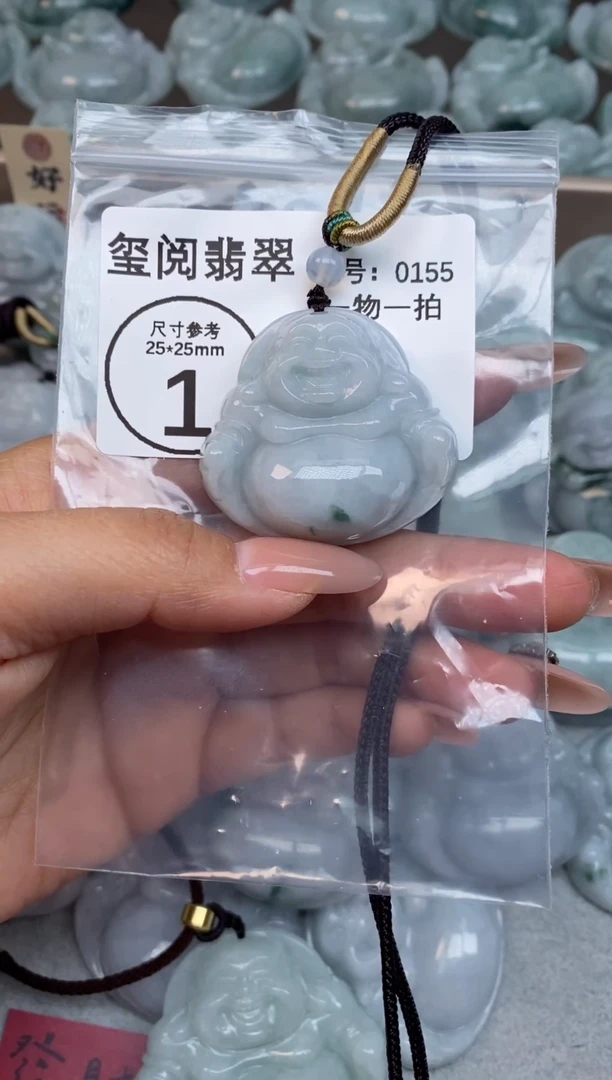 颈饰未镶嵌翡翠大肚佛公0155