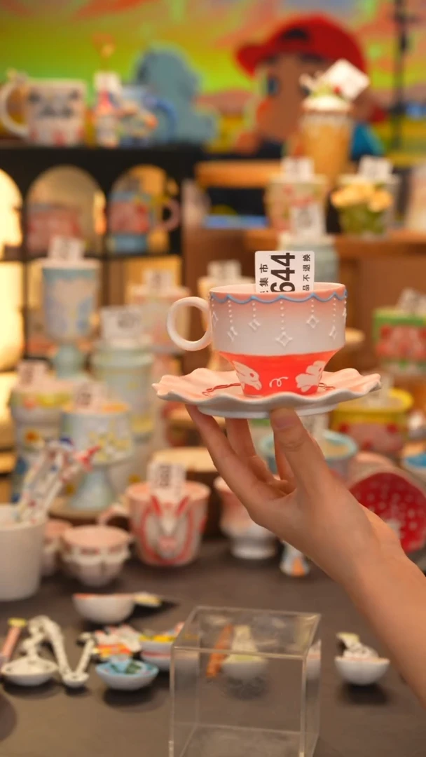 杯子644景德镇陶瓷手工手绘高温釉下彩TY