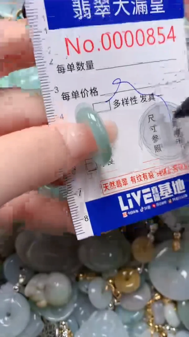 翡翠未镶嵌吊坠(不含链)0854