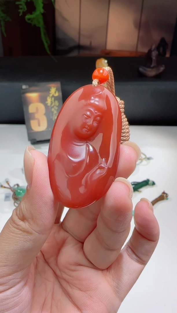 未镶嵌南红玛瑙挂件洋
