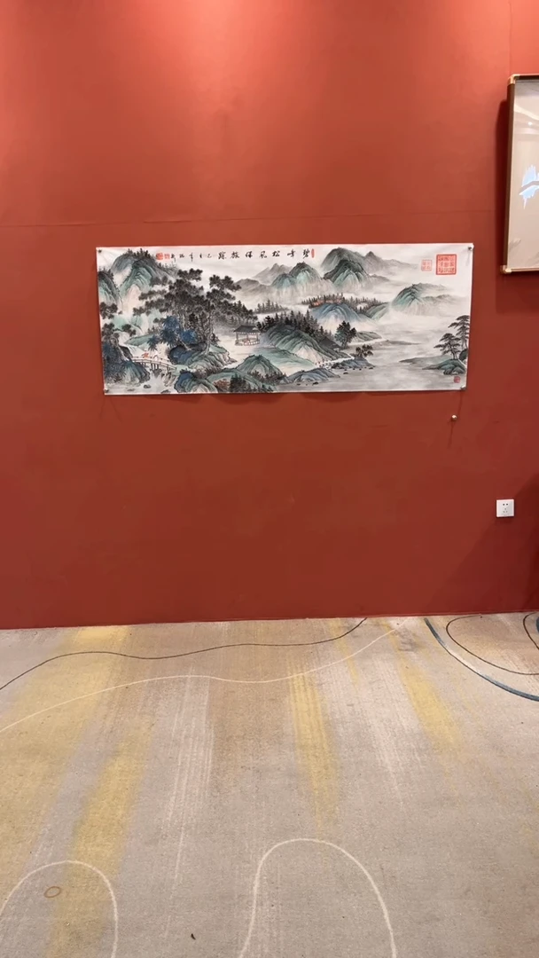 国画谢瑞新老师作品碧嶂松风