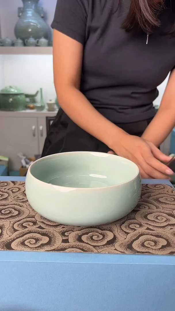 龙泉云间青瓷小米茶器