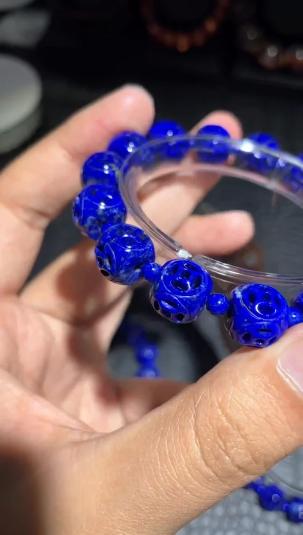 【闪购商品】青金石手链未镶嵌青金石单圈（多样性发其一）