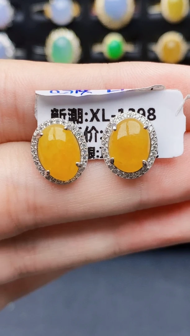 银S925镶嵌戒指翡翠5102