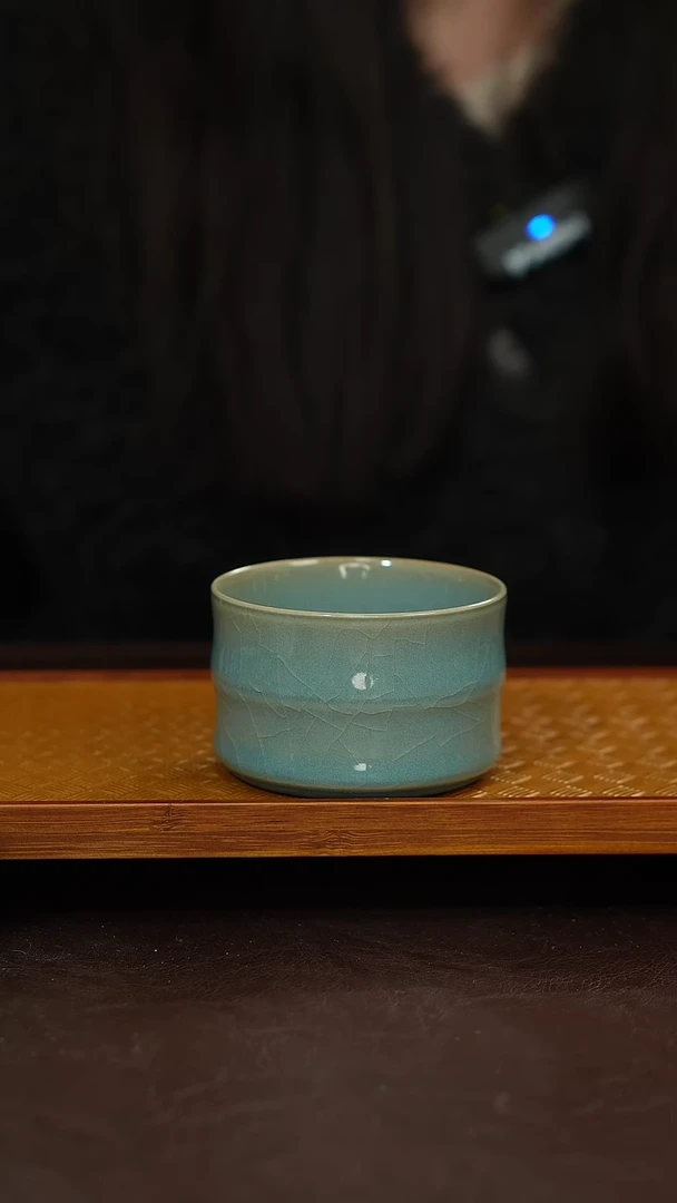 摆件陶原矿原釉汝宋汝瓷