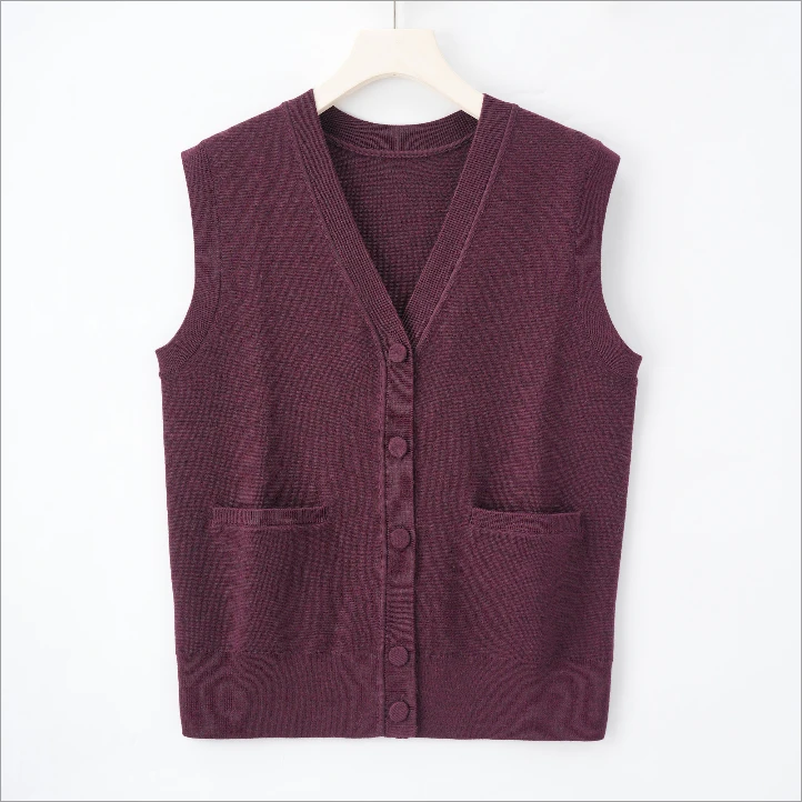 【云灰雅韵】68支精仿简约灰调绵柔针织，藏不住的优雅针织马甲25253