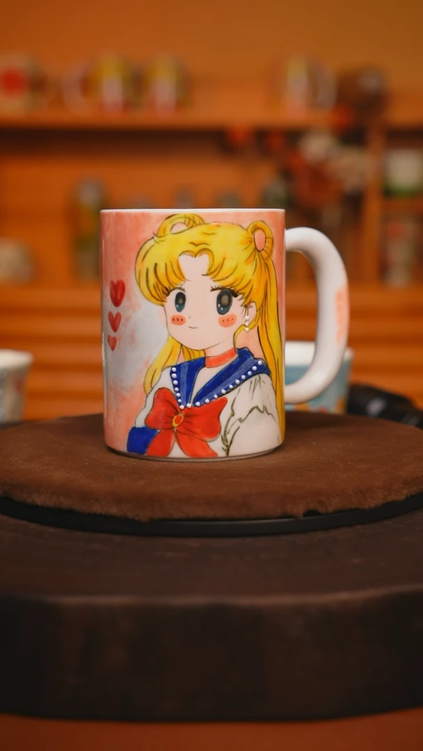 【闪购商品】瓷片景德镇手绘瓷器高温釉下彩---