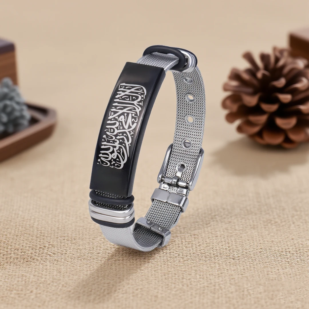 不锈钢手镯 时尚素款民族风原创简约不锈钢复古手环男士百搭