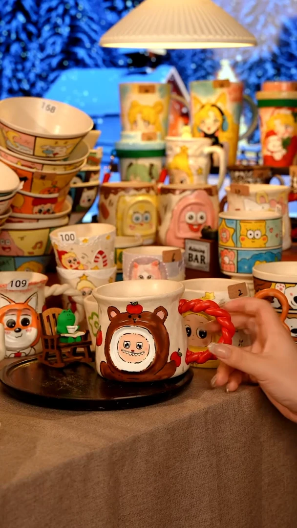 陶瓷169景德镇原创设计师高温手工手绘