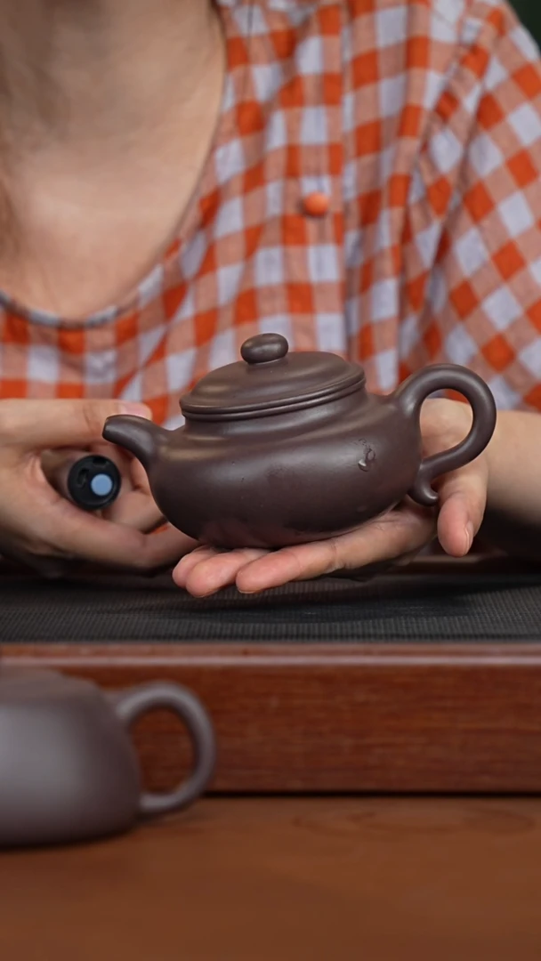 茶壶紫砂四底仿古