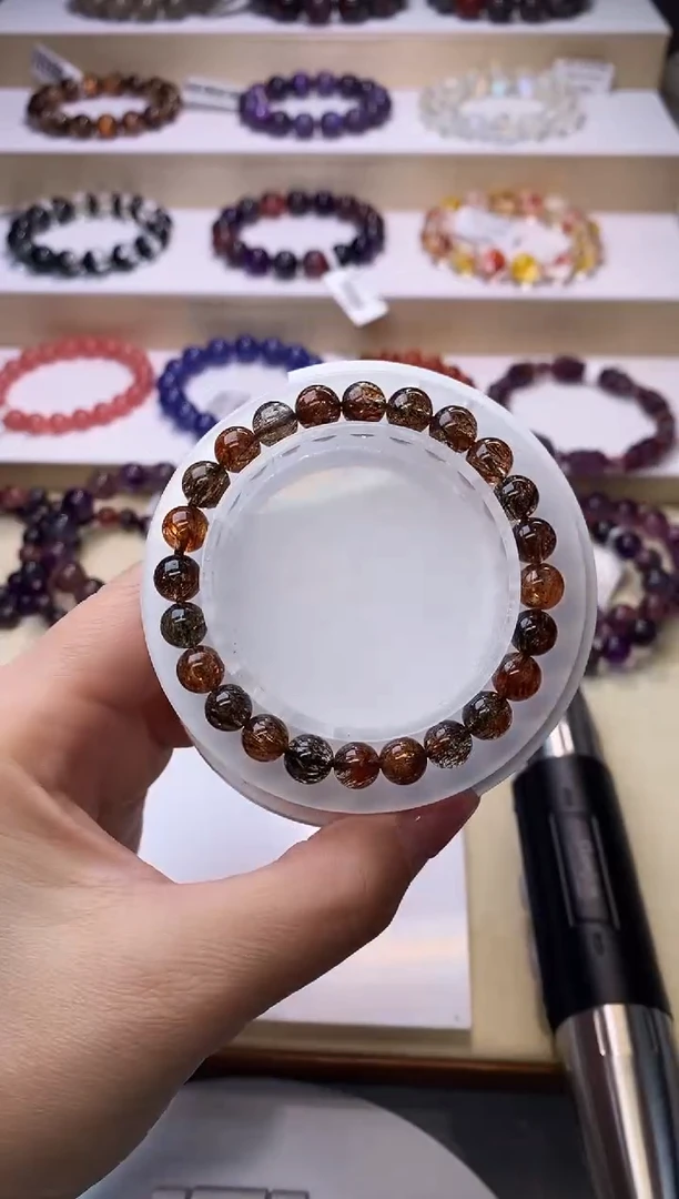 【闪购商品】发晶手链未镶嵌黑金超七7m+