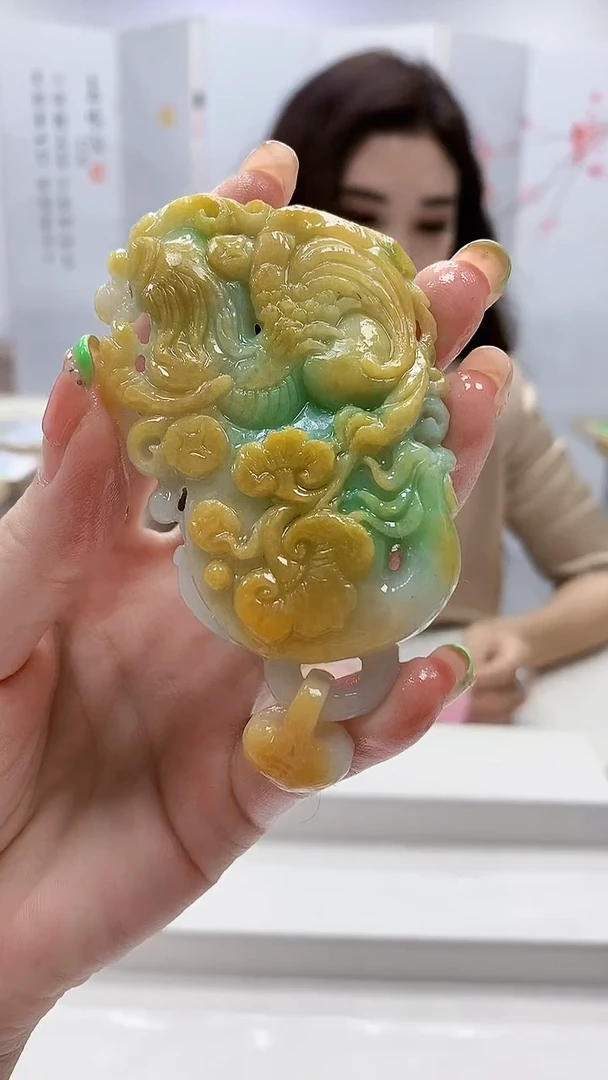 未镶嵌定制翡翠4829ry-毛货挂件100