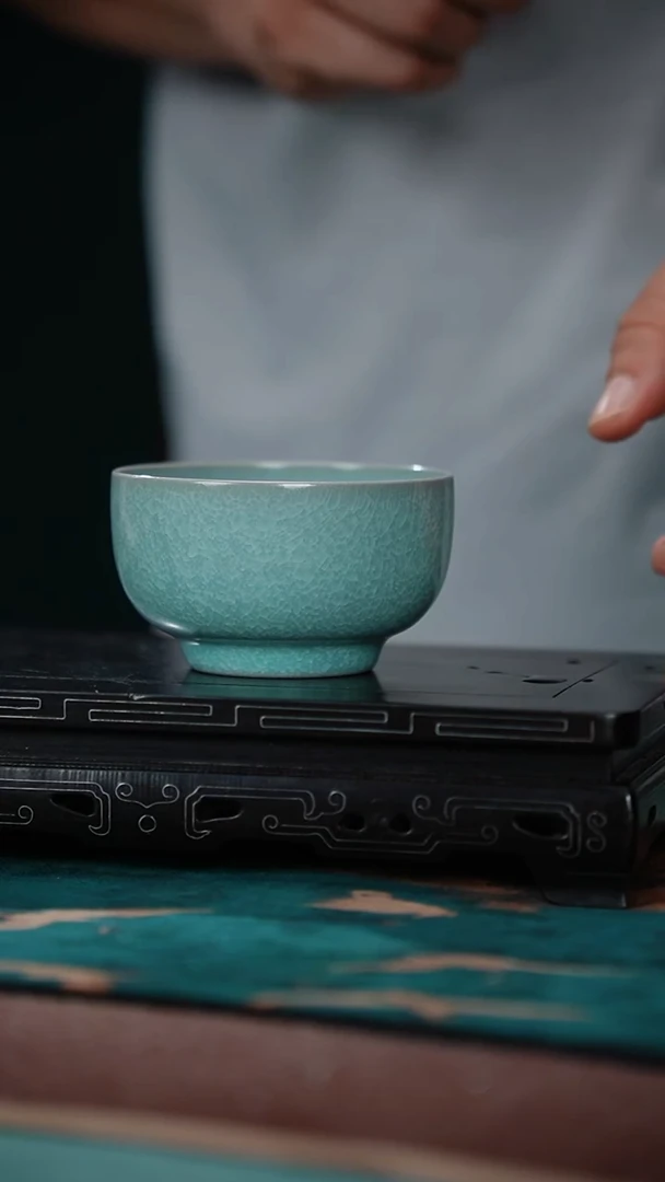 51-15罗汉杯（冰花鱼鳞片 手签 不完美）